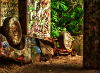 Graffiti Bridge - Abandoned Car